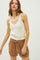 Brown Drawstring Side Pocket Shorts