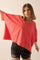 Red Easy Fit Mineral Wash Slub Knit T-Shirt
