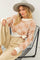 Cream Camel Super Soft Relaxed Fit Checkerboard Sweater