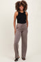 Mocha Straight Leg Drawstring Maternity Sweatpants