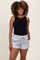 Heather Grey Terry Maternity Shorts