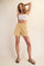 Yellow Hidden Drawstring Shorts