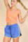 Royal Blue Lined Active Drawstring Shorts