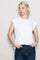 White Crew Neck Muscle Tee