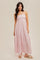 Light Pink Spaghetti Strap Stripe Maxi Dress