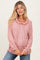 Mauve Long Sleeve Solid Maternity Hoodie Top