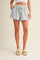 Light Blue Drawstring Shorts