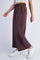 Dark Mocha Ankle Wide Leg Lounge Pants