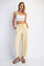 Yellow Mineral Wash Barrel Leg Lounge Pants