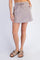 Heather Taupe Drawstring Mini Skort
