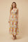 Pink Floral Smocked Sleeveless Maxi Dress