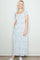 White Floral Smocked Puff Sleeve Maxi Dress