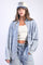 Light Indigo Oversized Denim Shirt Jacket