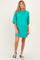 Seafoam Mineral Wash French Terry Knit Maternity T-Shirt Dress