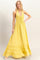 Yellow Halter Neck Smocked Maxi Dress