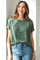 Olive French Terry Top