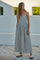 Off White Striped Strapless Maxi Dress