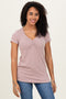 Taupe Ribbed Sweetheart-Neckline Top