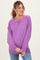 Light Plum Vintage Wash French Terry Maternity Pullover