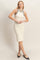 Ivory Ribbed Sleeveless Dress