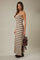 Mocha Knit Striped Sleeveless Dress