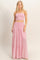 Light Pink Smocked Tube Top Tiered Skirt Set