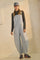 Blue Pinstriped Barrel-Leg Overalls