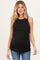 Black Sleeveless Maternity Nursing Tank Top