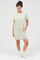 Sage Striped T-Shirt Mini Dress