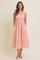 Strawberry Floral Gingham Midi Dress