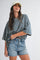 Tan Oversized Striped Boyfriend Tee