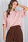 Blush Raw Cut Edge Boxy Tee
