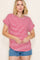 Red Striped Short Sleeve Top