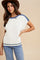 Ivory Colorblock Dolman Sweater Top