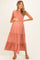 Mauve Smocked Sleeveless Tiered Maternity Maxi Dress