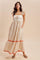 Coral Floral Embroidered Maxi Dress