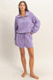 Dusty Purple Drawstring Relaxed Fit Shorts