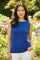 Royal Blue Sleeveless Knit Top