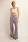 Mocha Mineral Wash Wide Leg Sweatpants