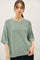 Jade Oversize Cut Sweater Top With Raw Edge