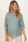Jade Oversize Cut Sweater Maternity Top With Raw Edge