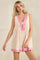 Pink Floral Pleated Detail Romper