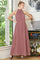 Mauve Halter Maxi Dress