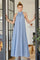 Light Blue Halter Maxi Dress