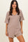 Mocha Scoop Neck Romper