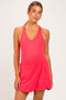 Flamingo Pink Maternity Active Racerback Skortsie