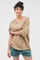 Mocha Pigment Oversized Half-Sleeve T-Shirt