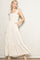 Cream Floral Ruffle Tier Button Detail Maxi Dress