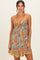 Meadow Colorblock Floral V-Neck Dress