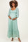 Mint Lace Long Sleeve Maternity Maxi Dress